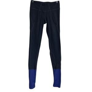 Athleta Pile Tight Leggings Gray Blue XS‎ High Rise Yoga Comfort Workout Pants